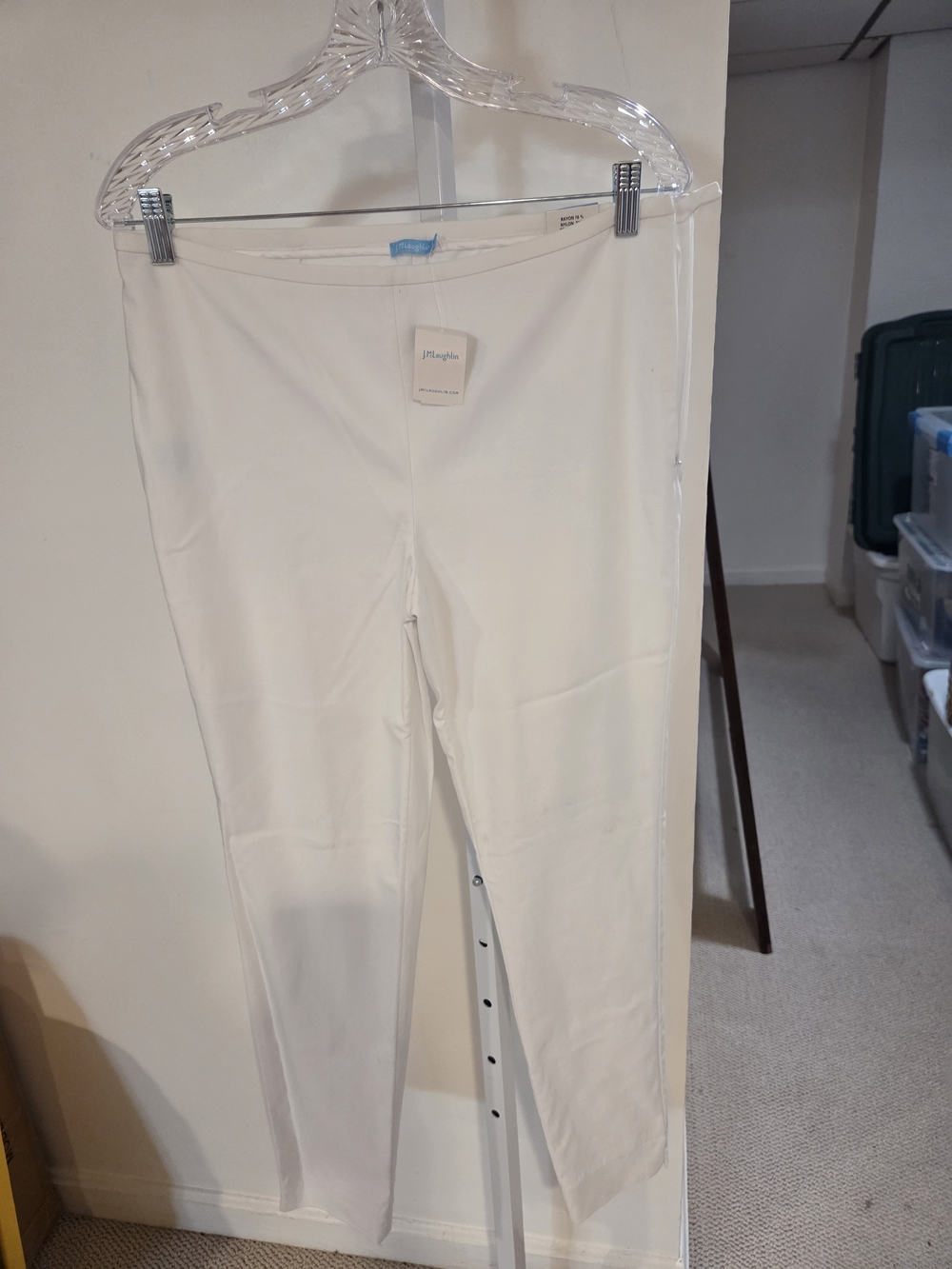 White Pull-On Skinny Leggings - J. Jill
